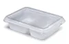 Bone White 36 oz. Two-Compartment Medium Rectangle Tray (21-15 oz.)
