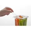 Clear SureStrip® Tamper Resistant Lid for Square Tubs 