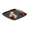Black PP 12" Mozaïk® Square Platter with Clear Dome Lid