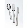Silver Look Fork with Hammered Pattern