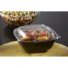 Clear Dome Lid for 32, 48, 64 oz. Large Square Bowls 