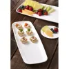 White PP 6.5" x 17.5" Mozaïk® Rectangle Platter 
