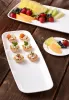 White PP 6.5" x 17.5" Mozaïk® Rectangle Platter 